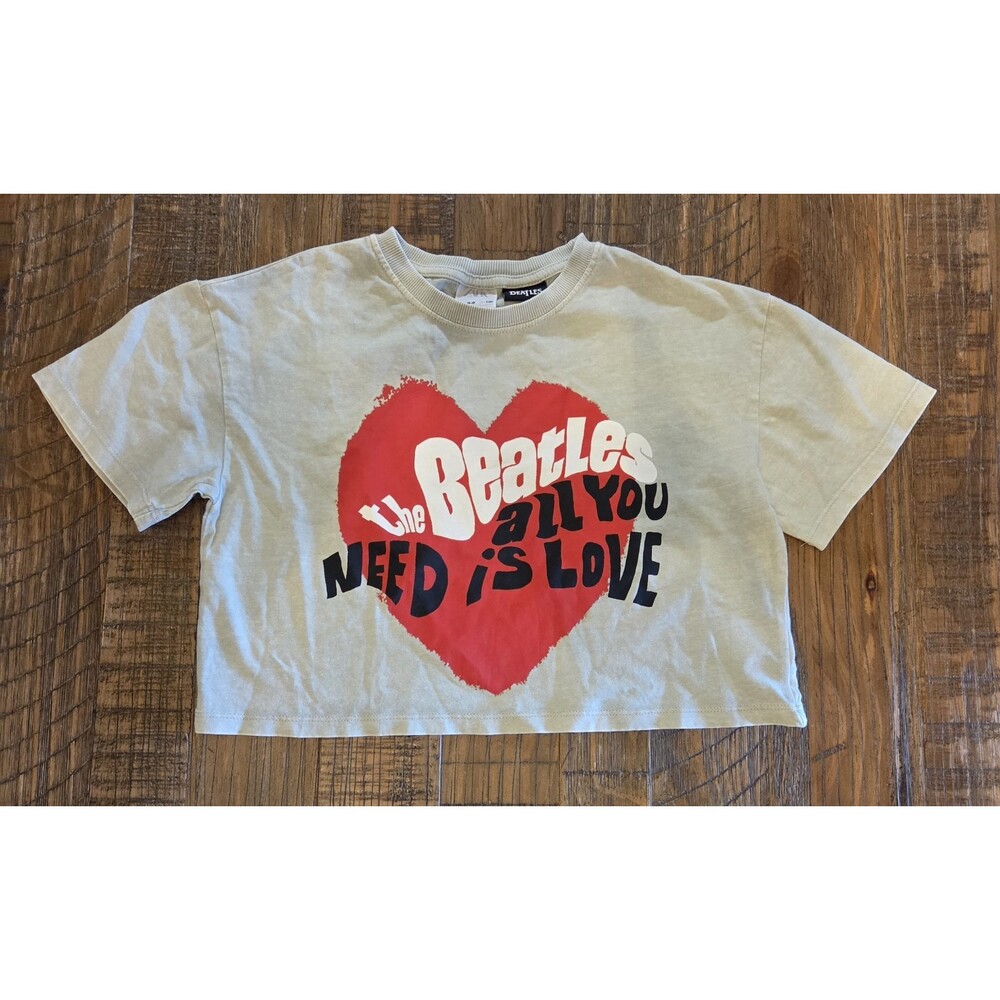 Zara The Beatles Crop Size 8-9 Teens Juniors Zara The Beatles